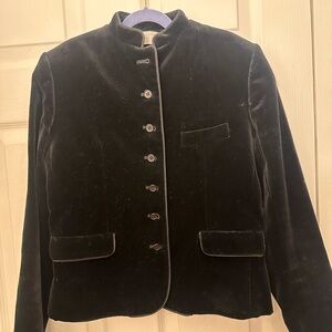 Evan Picone Black Velvet Women's Blazer